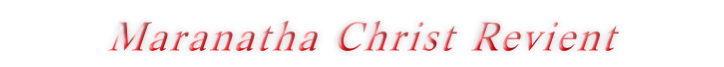 Maranatha Christ Revient